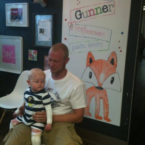Gunner King With His Father